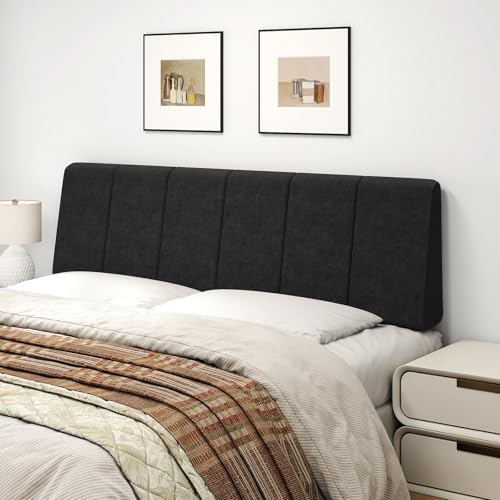 Queen Size Headboard Only-No Assembly Required, Black | Easy to use no assembly required, Linen fabric and extra-thick foam for added comfort, Modern style headboard queen size - color: Black, size: Queen