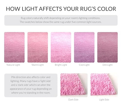 SAFAVIEH August Shag Collection Accent Rug - 2'3" x 4', Pink, Solid Design, Non-Shedding & Easy Care, 1.2-inch Thick Ideal for High Traffic Areas in Entryway, Living Room, Bedroom (AUG900X) - color: Pink, size: 2'3" x 4' (Rectangular)