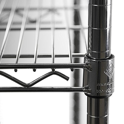 Shelving Inc. 8" d x 42" w Chrome Wire Shelving with 3 Tier Shelves | Weight Capacity 800lbs Per Shelf, Durable Kitchen and Garage Storage Shelves, Adjustable Shelf Organizer Storage Rack - size: 8" d x 42" w x 34" h