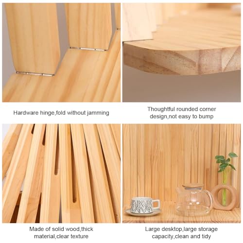 Wall Mounted Drop-Leaf Table Floating Laptop Desk, Fold Down Wall Desk, Wood Foldable Hanging Workbench, for Small Spaces, Bar, Bedroom