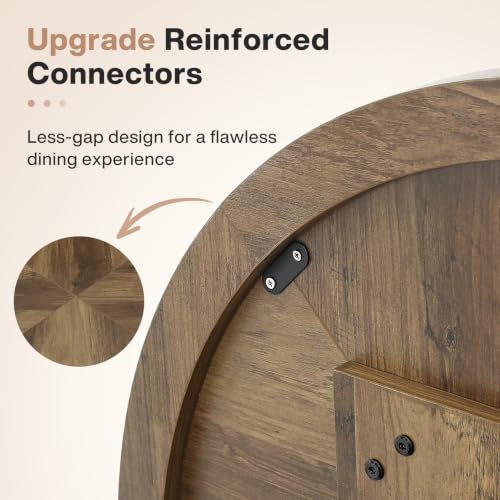 Tribesigns Small Round Dining Table for 2-4 People, 31.5" Wooden Kitchen Table with Thickened Tabletop & Sturdy Base, Mid-Century Modern Dinner Table for Small Apartment, Kitchen Nook, Dining Room