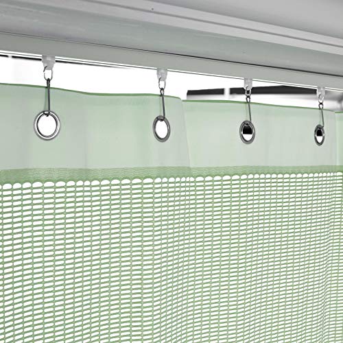 TWOPAGES 5ft Wide x 8ft Tall Room Divider Privacy Cubicle Curtain with Grommet Top (1 Panel,Olive) - color: Olive, size: 60"W x 96"L (Pack of 1)