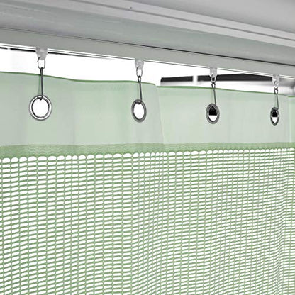 TWOPAGES 5ft Wide x 8ft Tall Room Divider Privacy Cubicle Curtain with Grommet Top (1 Panel,Olive) - color: Olive, size: 60"W x 96"L (Pack of 1)