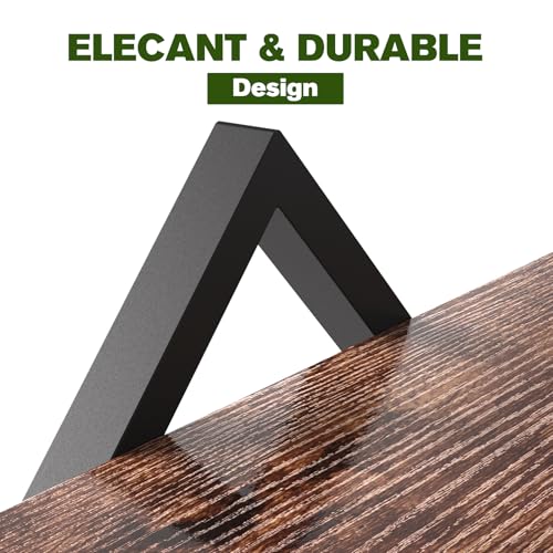 2 Pack Floating Wall Shelves Plant Holders, Brown | For Indoor Plants, Wall Mounted Plant Stand, For Small Plants, Multi-Room Use - color: Rustic Brown-2pack