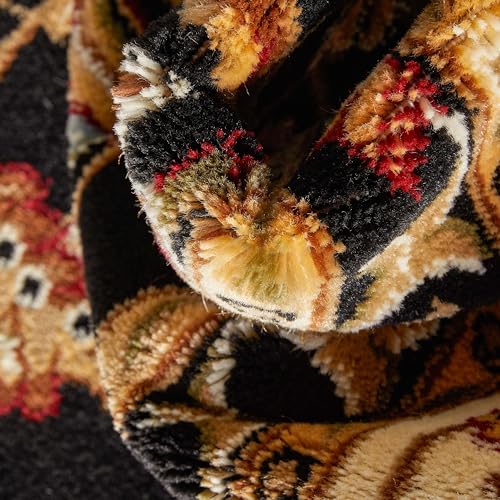Well Woven Barclay Collection Sarouk Black 2x4 Area Rug - for Entryways, Small Bedrooms, Living Rooms - color: Black, size: 2'3" x 3'11" (Rectangular)