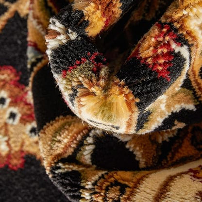 Well Woven Barclay Collection Sarouk Black 2x4 Area Rug - for Entryways, Small Bedrooms, Living Rooms - color: Black, size: 2'3" x 3'11" (Rectangular)