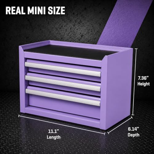 K.balt Mini Tool Boxes (Lavender, 3 Drawer) - color: Lavender, size: 3 Drawer