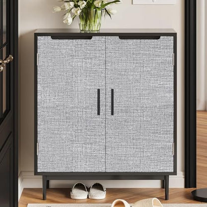 Grey Grasscloth Peel and Stick Wallpaper 17.3"x160" Faux Linen Textured Contact Paper Removable Self Adhesive Vinyl Wallpaper for Bedroom Bathroom Kitchen Cabinets - color: Gray, size: 17.3" x 160"