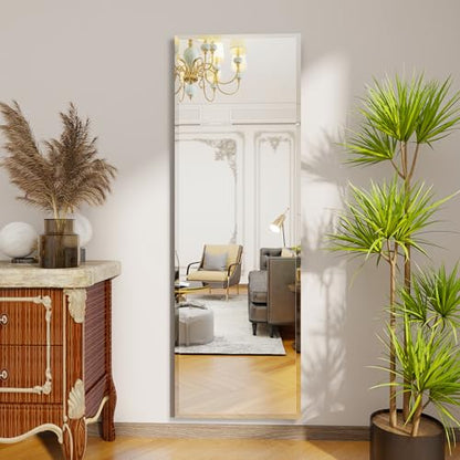 wall Mirror Full Length,59X16FullL ength Mirrorwallmounted, | Bedroom/wall/Bathroom/Makeup Area/Cloakroom (59 * 16 Inch) - size: 59"L x 16"W