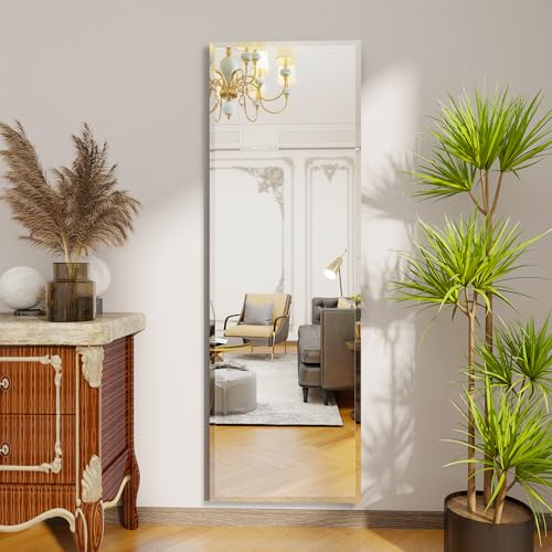 wall Mirror Full Length,59X16FullL ength Mirrorwallmounted, | Bedroom/wall/Bathroom/Makeup Area/Cloakroom (59 * 16 Inch) - size: 59"L x 16"W