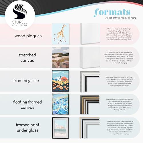'Elegant Abstract Botanical Plant Leaves'| 2pc Framed Giclee Art Set 2 | Stupell Industries | Black, 10 x 24 Inches, Easy to Hang and Sturdy, Made in USA, by Albert Koetsier