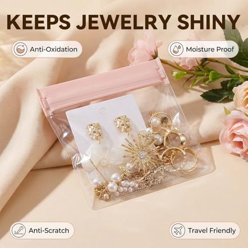 Anti Tarnish Jewelry Bags Clear Pvc Jewelry Storage Pouches with Zipper Plastic Packing for Earrings (30Pcs Anti Tarnish EVA Jewelry Bags Set) - color: 30Pcs Anti Tarnish EVA Jewelry Bags Set