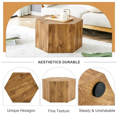 Side Table, End Table Living Room Table, Modern Side Table Sofa Couch Table, Bedside Table Nightstand for Small Spaces, Bedroom - color: 24'' Wood, size: 24'' Coffee Table