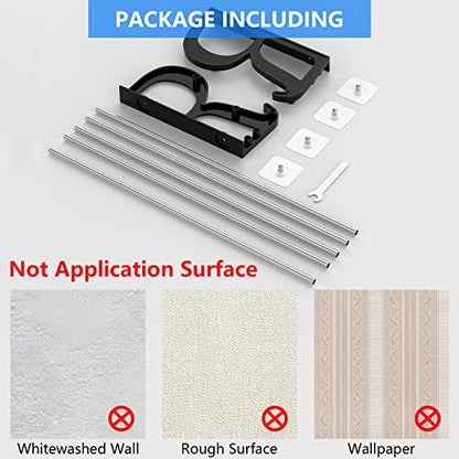 Wall Mounted Shoe Rack 3Pack, No-Drill Organizer for RV and Home | Holds 12 Pairs, Stainless Steel + ABS, Adhesive Mount No Drilling, 4.4" Ultra-Slim, Multi-Scene Use - style: 3 Pack