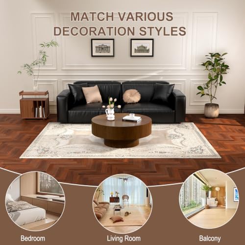 Brown Round Drum Coffee Table with Pedestal Base | 30.5'' Modern Wooden Drum Center Table, Brown Wood Finish Drum Shape, Wooden Structure, For Living Room & Apartment - color: Brown