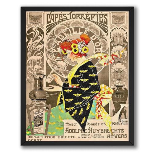ALPINE INK CO. Vintage Woman Illustration Poster - Decorative Floral Interior Artwork - Living Room Bedroom Wall Decor - Elegant Retro Style Home Design - 8x10 Unframed Print - color: Style-15, size: 8"L x 10"W