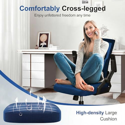 GTPLAYER Gaming Chair Racing Office Computer Ergonomic Video Game Chair Backrest and Seat Height Adjustable Swivel Recliner with Headrest and Lumbar Pillow Esports Chair Blue - color: Blue, size: Large