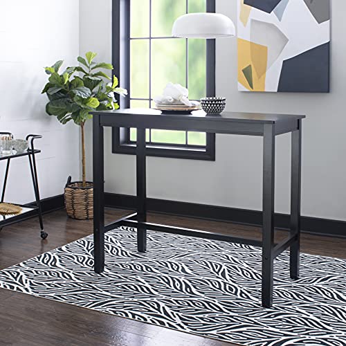 Linon 42 inch Bar Height Pub Claridge Table, Black - color: Black, size: Bar Height
