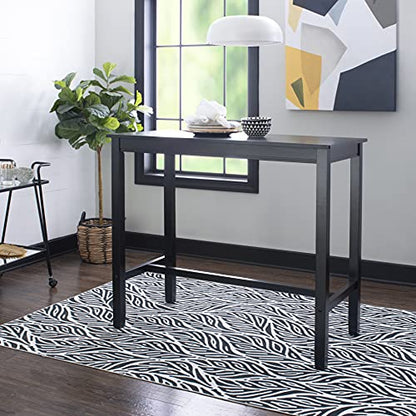 Linon 42 inch Bar Height Pub Claridge Table, Black - color: Black, size: Bar Height
