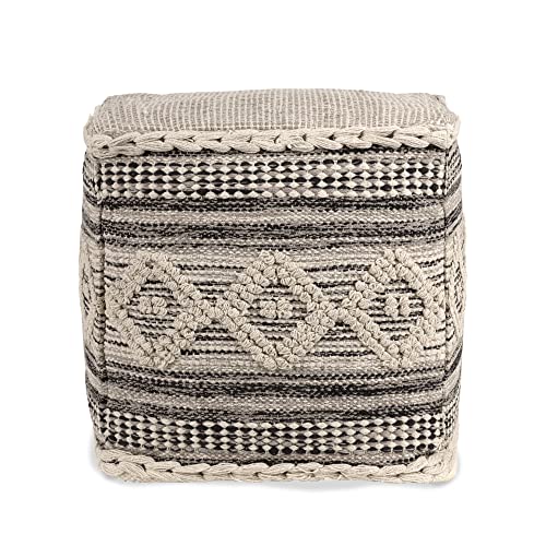 · REDEARTH · Pouf Ottoman with Filler Cube Bean Bag Pouffe - Diamond Virgule - color: Diamond Virgule With Filler