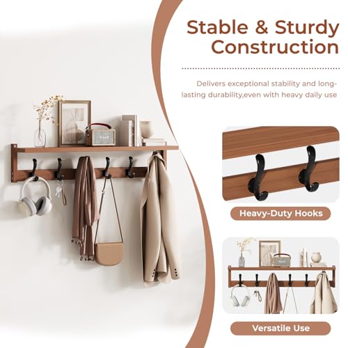 39.4" Bamboo Shoe Bench with Cushion, 6 Hooks Coat Rack, 3-Tier Adjustable Storage Bench for Entryway, Heavy Duty Shoe Rack Organizer with Removable Soft Cushion for Living Room Bedroom Hallway - size: 39.4"