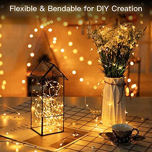 Christmas Twinkle Lights, 72 Ft 200 LED Twinkle String Lights, Fairy Light with Plug in, Copper Wire String Lights for Bedroom Party Christmas Tree Warm White - color: Warm White-Twinkle, size: 1Pack - 200 LEDs