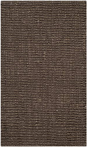 SAFAVIEH Area Rug 2x3 - Natural Fiber Collection - Brown, Handmade Jute, Farmhouse Style, Chunky Textured Thick Pile (NF447D) - color: Brown, size: 2' x 3' (Rectangular)