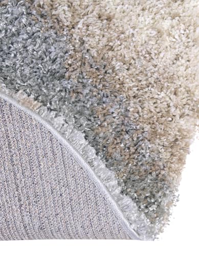 Rugs.com - Soft Touch Shag Rug – 3 Ft Round Khaki Plush Shag Rug – Modern Abstract Accent for Bedrooms, Cozy Reading Nooks, and Nurseries - color: Khaki, size: 3' (Round)