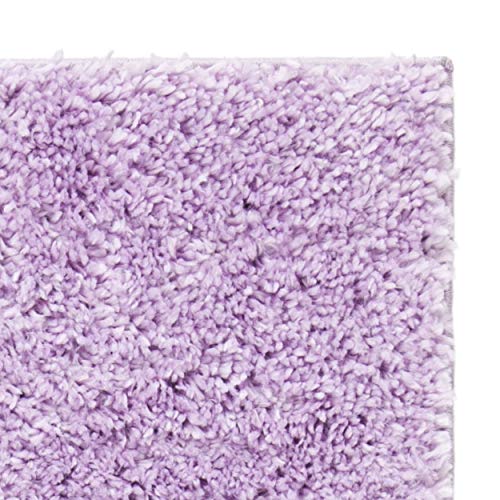 SAFAVIEH August Shag Collection Accent Rug - 2'3" x 4', Lilac, Solid Design, Non-Shedding & Easy Care, 1.2-inch Thick Ideal for High Traffic Areas in Entryway, Living Room, Bedroom (AUG900V) - color: Lilac, size: 2'3" x 4' (Rectangular)