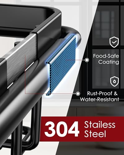 Sakugi Dish Drying Rack in Sink - Expandable Stainless Steel Dish Rack Over the Sink, Kitchen Sink Drain Strainer with Cutlery Holder & Cup Holders, 15.4 x 9.8 x 3.0 Inch, Black - color: Black, size: Standard - 15.4" × 9.8" × 3"