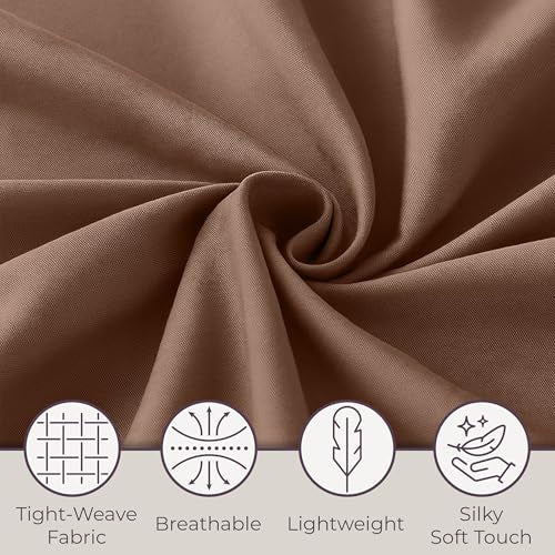Brushed Microfiber Sheet Set- 3 Piece Bed Linens-Fitted & Flat Sheets.(Twin, Brown) - color: Brown, size: Twin