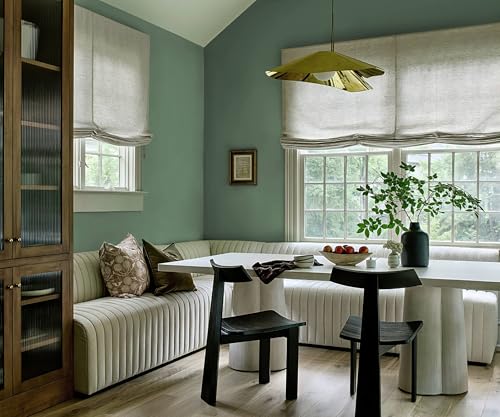 787''x17.7'' Green Peel and Stick Wallpaper Contact Paper Modern Self Adhesive Wall Paper Removable Renter Friendly Textured Solid Color Shelf Cabinet Vinyl Roll (787''x17.7'',Dark Green) - color: Dark Green, size: 17.7" x 787"