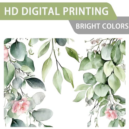 Green Botanical Eucalyptus Blackout Curtains, 2 Panels 42x84 Inch | Green Leaves and Pink Flower Butterfly Bird Design Nature Plant Botanical Room Darkening Curtains for Bedroom - color: Pink, size: 42"W x 84"L (Pack of 2)