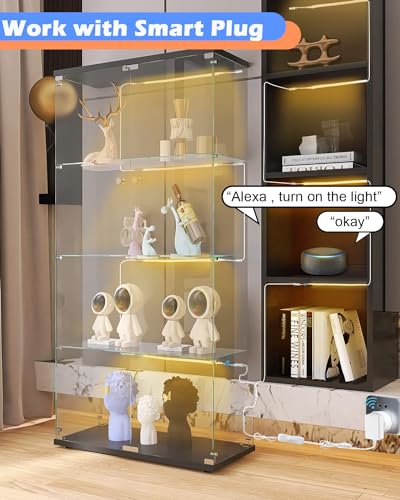 Under Cabinet Lighting, (8) Linkable 12-Inch Flexible LED Light Strips Kit, 20W 2000lm Daylight White, Durable LED Lights for Bookcases, Cabinets, Pantries, Showcase, Closet (Warm White) - color: Warm White