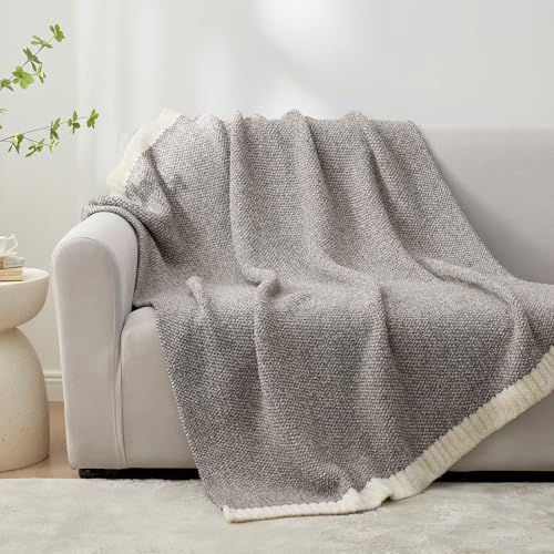 Snuggle Sac Grey Throw, Super Soft Warm Oversized Fuzzy Plush Blanket, Dark Grey, 50x70 inches - color: Heather Dark Grey, size: Throw-XL (50"x70")