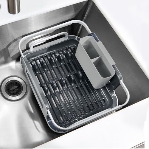 OXO Good Grips Extendable Over-The-Sink Aluminum Drying Dish Rack - size: One Size