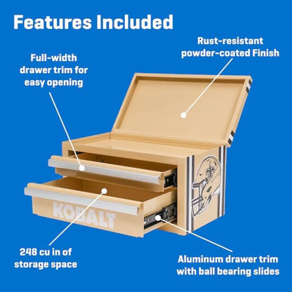 K.balt Mini Toolbox New Orleans - color: Tan, size: 2 Drawer