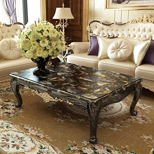 LACHEERY Sapphire Look Marble Contact Paper for Countertops Decorative Self Adhesive Wall Paper Roll Removable Marble Peel and Stick Wallpaper for Kitchen Cabinets Liners Backsplash Table 15.8"x80" - size: 15.8" x 80"