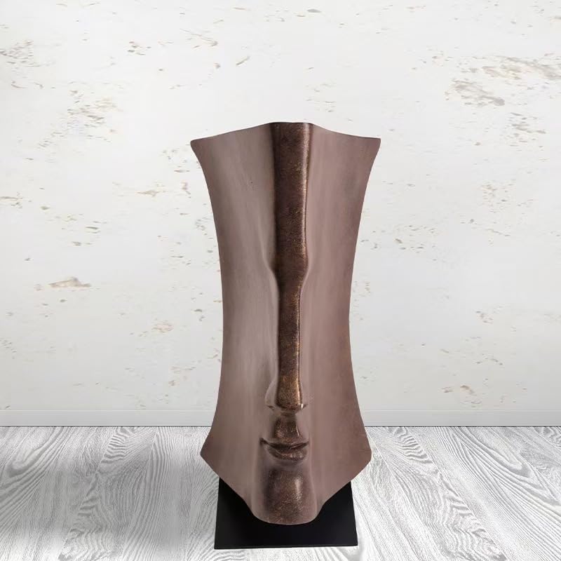 Nordic Retro Abstract Book Shape Face Sculpture, Resin, Modern Art Decor, Home Accent Figurine，2 Sizes to Choose from (Small Size) - size: small size