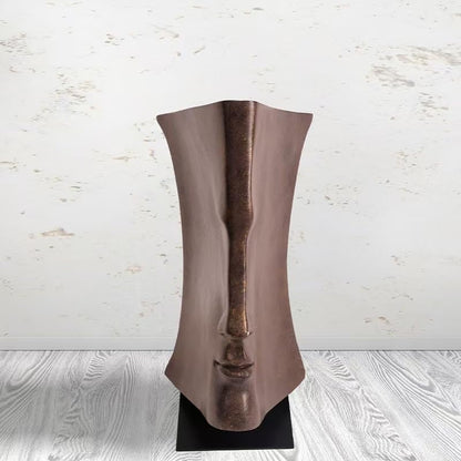 Nordic Retro Abstract Book Shape Face Sculpture, Resin, Modern Art Decor, Home Accent Figurine，2 Sizes to Choose from (Small Size) - size: small size
