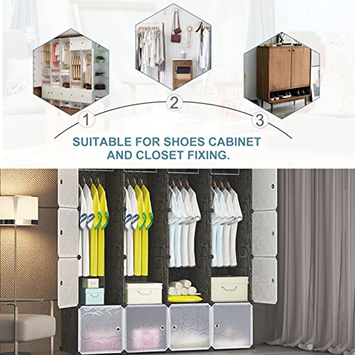 VICASKY DIY Cube Storage Connectors 20 Pcs Abs Plastic Modular Organizer Clips for Wire Bins