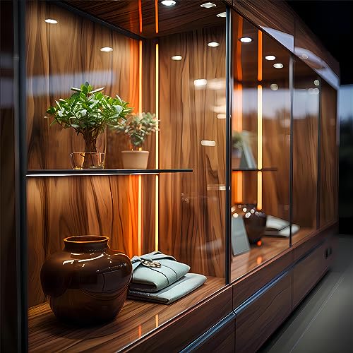 Short LED Strip Lights, COB 5V USB, Warm White 3000k (3.28FT/1M) | Flexible Small COB LED Strip Light, 3000K, Not Dimmable, For Display Cabinet & TV 3D Lighting - color: 3.28FT/3000K