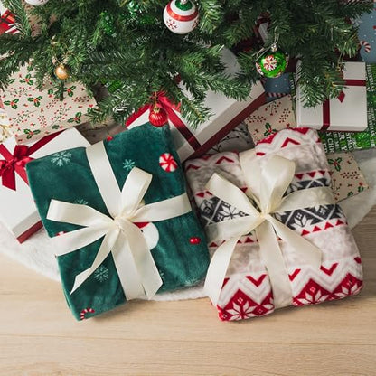 PAVILIA Christmas Gingerbread Throw Blanket | Green Holiday Christmas Fleece Blanket | Soft, Plush, Warm Winter Cabin Throw, 60x80 (Green Gingerbread) - color: Green Gingerbread, size: 60 x 80 Inches - Twin