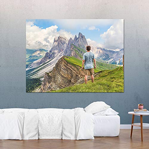 Customized Small Wall Mural with Your Travel Photos, Removable Self-Adhesive Wallpaper for Living Room Bedroom - 36x48 inches - color: Custom-travel, size: 36"x48"