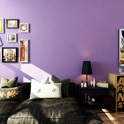 LaCheery Purple Wallpaper Lavender Wallpaper Stick and Peel Lilac Purple Contact Paper for Cabinets and Drawers Self Adhesive Textured Removable Bedroom Wall Paper Peel and Stick Modern Roll 15.8"x80" - color: Lilac Purple, size: 15.8" x 80"