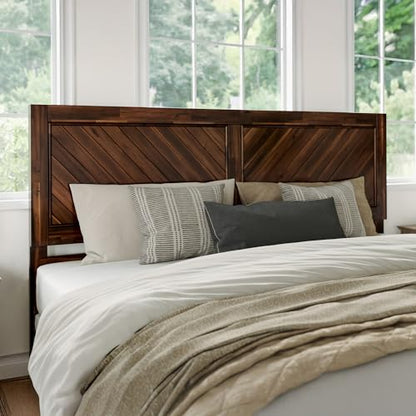 AFI, Canyon King Solid Wood Rustic Farmhouse Headboard, Barnwood - color: Barnwood, size: King (U.S. Standard)