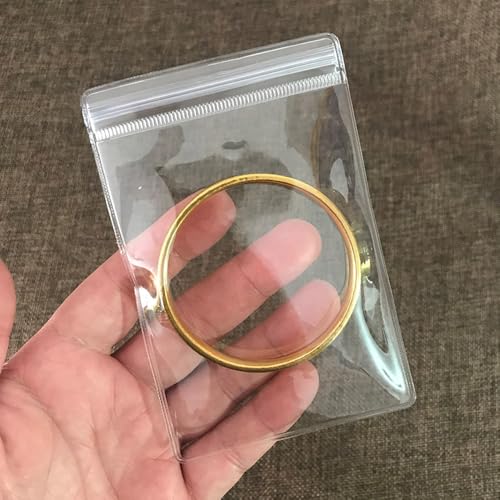 50Pcs Anti Tarnish Jewelry Bags Clear Pvc Jewelry Storage Pouches with Zipper Plastic Packing for Earrings (Pvc Jewelry Bags Large 3.15x4.73 in) - color: 50Pcs Pvc Jewelry Bags Large 3.15x4.73 in