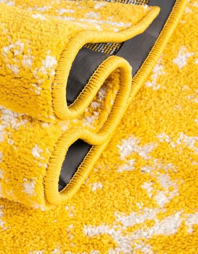 Rugs.com - Arlington Rug – 2' x 3' 1 Yellow Coastal Rug – Ideal for Entryways, Kitchens, and Bathrooms - color: Yellow, size: 2' x 3' (Rectangular)