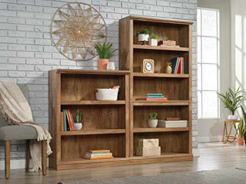 Sauder Miscellaneous Storage 3-Shelf Bookcase/ Book shelf, Sindoori Mango finish - color: Sindoori Mango Finish