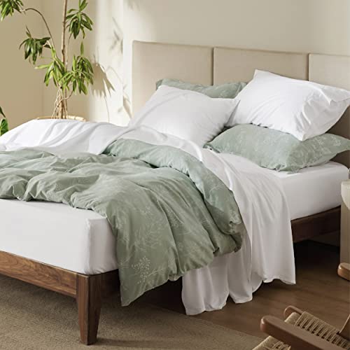 Bedsure PureWoven 100% Rayon Derived from Bamboo, Twin Bed Sheets, 3 Pieces | Cooling Sheets for Hot Sleepers, Breathable & Silky Soft, 16" Deep Pocket, Hotel Luxury Bedding, White - color: 02 - White, size: Twin